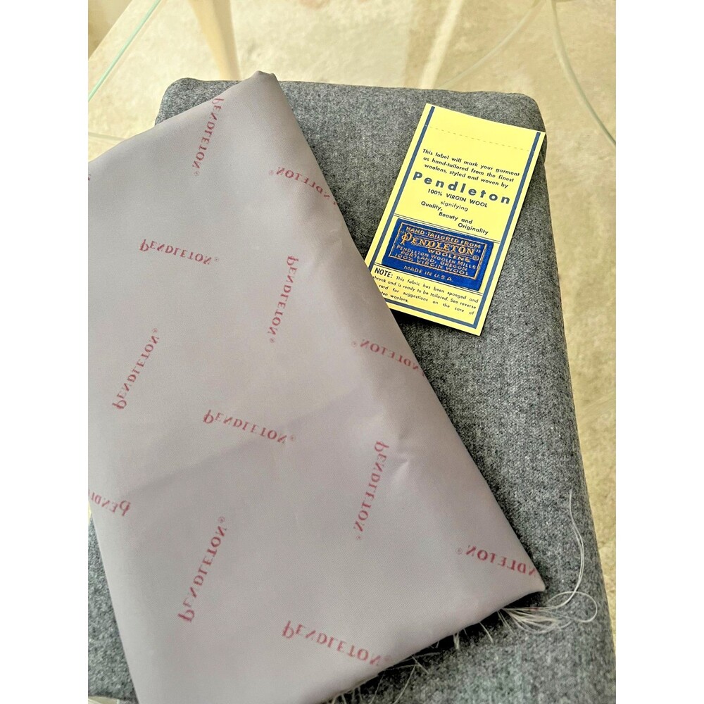 Pendleton 100% Virgin Wool Yardage + Pendleton suiting Lining, 6 Yd+ ea, Sewing